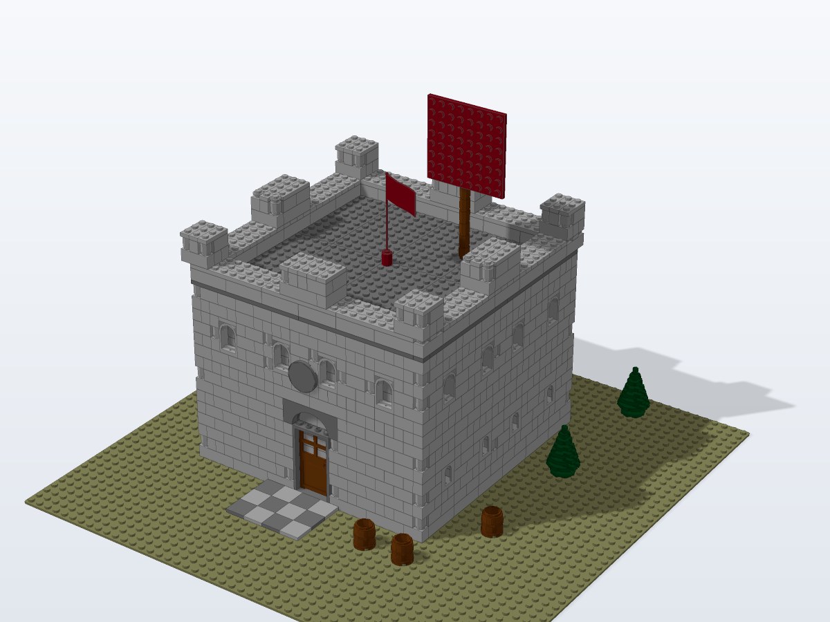 Stonewatch Castle Keep brick model