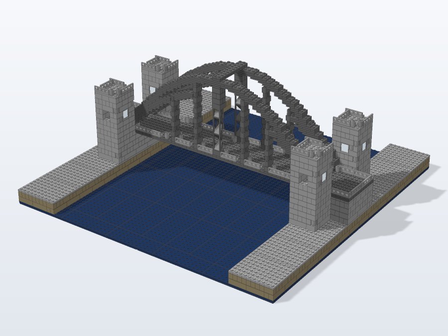 Sydney Harbour Bridge from the front right