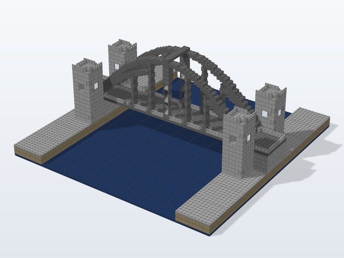 Sydney Harbour Bridge brick model