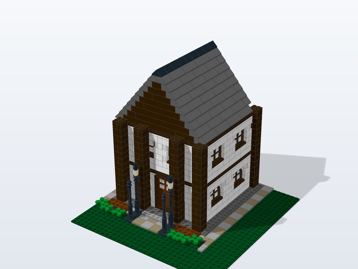 Timberframe Court House brick model