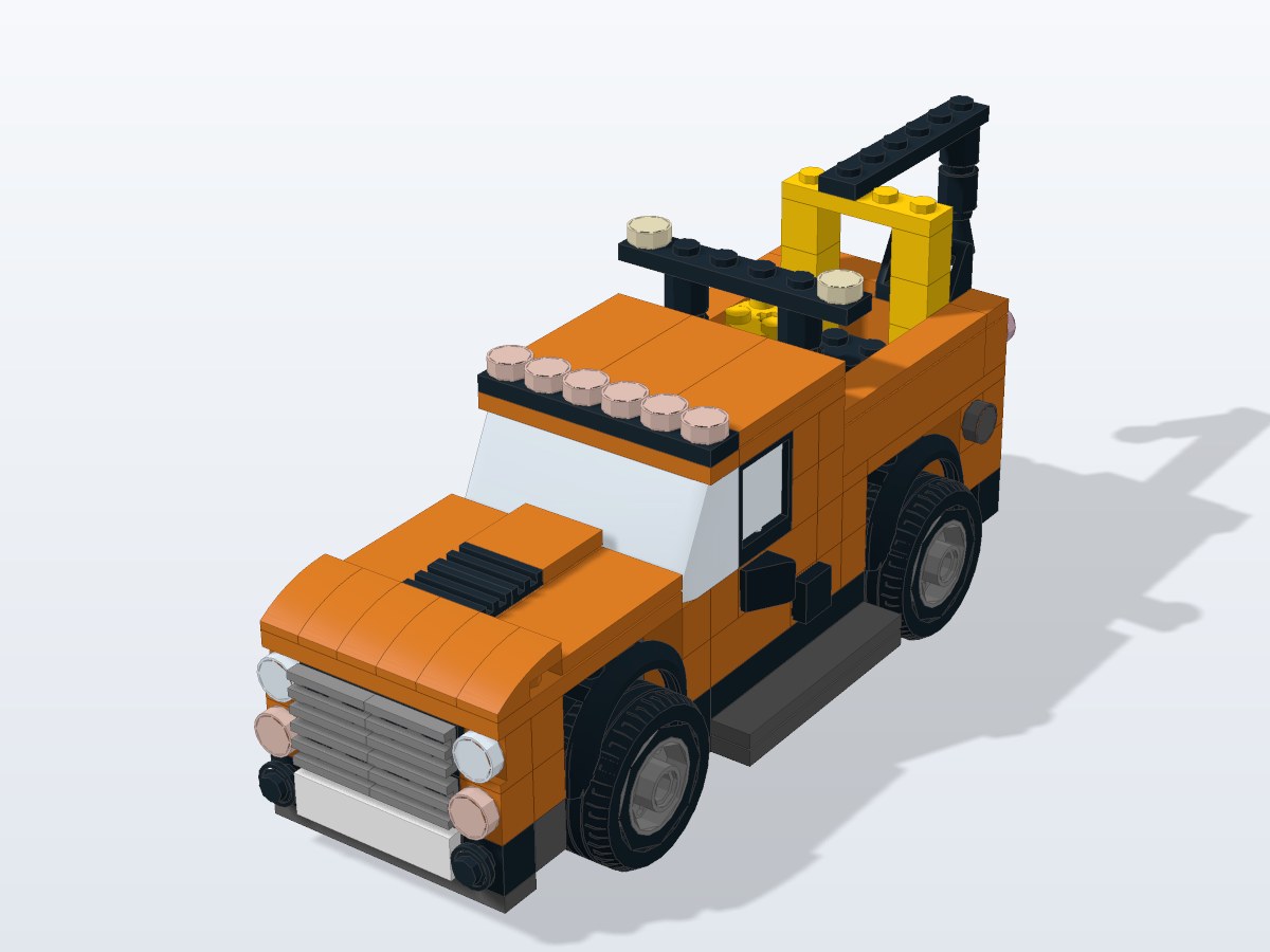 Tow Truck brick model