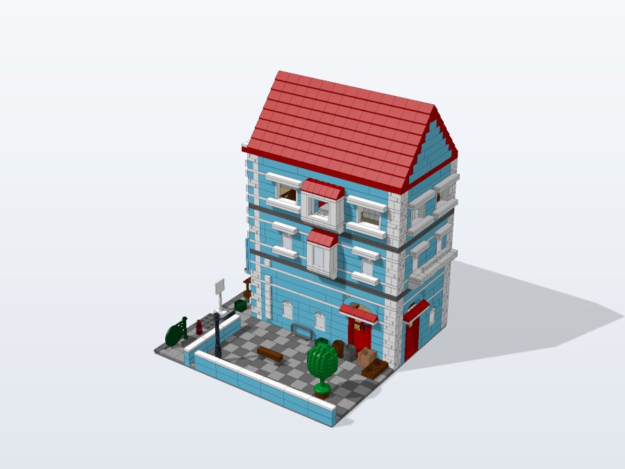 Toy Shop Townhouse from the back right
