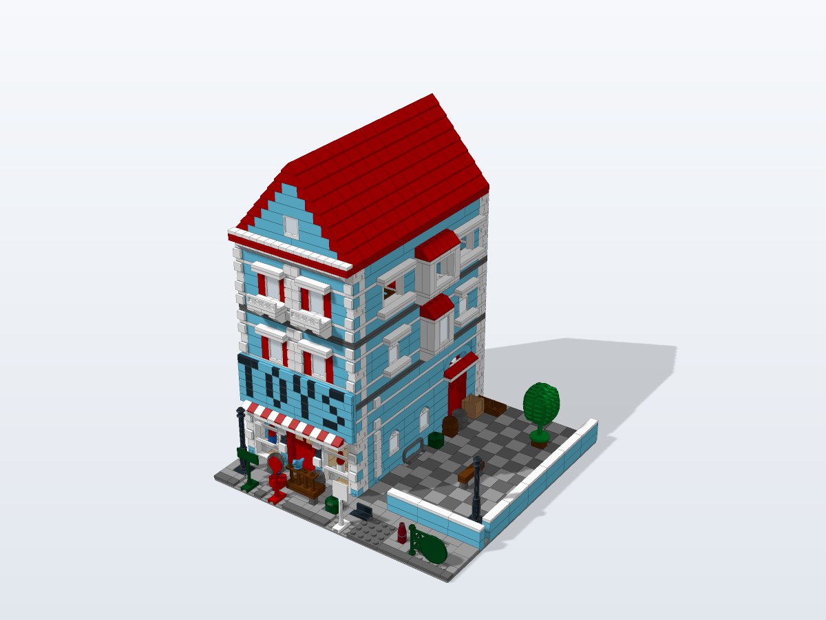 Toy Shop Townhouse brick model