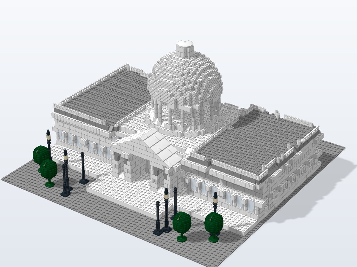 United States Capitol brick model